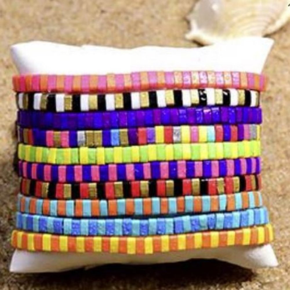 Miyuki Tila Beads Set of 5 - Picture 3 of 5